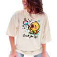 thumbnail image 1 of Cute Duck Quack You Up T-Shirt, Funny Duck Bubble Blowing Design Shirt, Graphic Tee for Animal Lovers, Unique Gift for Friends, Ivory Comfort Colors T-Shirt, XL, 1 of 1