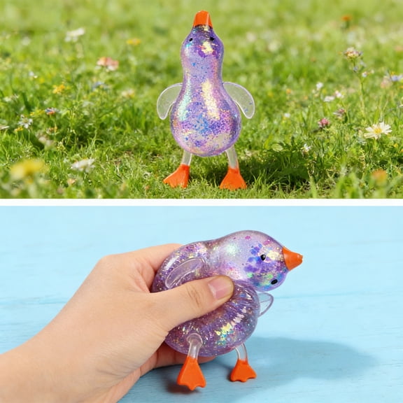Cute Duck Squishy Sugar Stress Ball,Soft Duck Stress Relief Sugar Ball Squishy Ultra Squishy and Moldable Slow Rise Relaxing Sensory Fidget Stress for Anxiety Relief Sky Blue