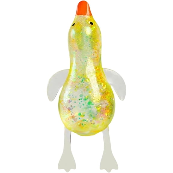 Cute Duck Squishy Sugar Stress Ball,Soft Duck Stress Relief Sugar Ball Squishy Ultra Squishy Slow Rise Relaxing Sensory Fidget Stress for Anxiety Relief (Yellow)