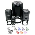thumbnail image 1 of Cute Duck Walking Self-Inking Rubber Stamp Ink Stamper - Fuchsia Ink - Small 3/4 Inch, 1 of 7