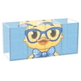 thumbnail image 1 of Cute Duck Wear Glasses and Tie Acrylic Pencil Pen Holder Cup 4 Compartments Desktop Organiser 7.87"x2.78"x3.54", 1 of 7