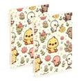 thumbnail image 1 of Cute Duck and Flower Notebooks 2 Pcs 1-subject Journal 60 Sheets A5 College Ruled Paper Detachable Ring 8.3"x5.7", 1 of 8
