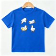 thumbnail image 1 of Cute Ducks Boys Graphic Tees Summer Water Kids T-Shirt 100% Cotton Short Sleeve Tops Ages 4-13Y, 1 of 5
