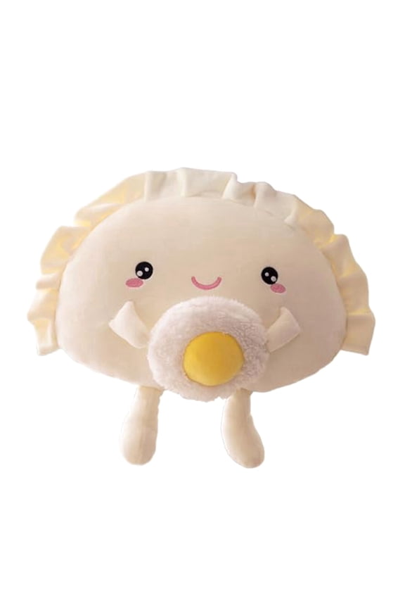 Cute Dumpling Plush Pillow Funny Food Soup Dumplings Plushie Kawaii Stuffed Aniamls Toys Hugging Gifts for Kids White 5.12inch/13.78inch