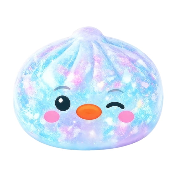 Cute Dumpling Squishy Mystery Box, Mystery Squeeze Dumpling, Squishy Dumpling Stress Relief Toy with Realistic Texture, Glitter Stress Relief Squeeze Balls, Party & Birthday Gifts Adults