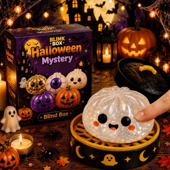 Cute Dumpling Squishy - Soft Squeeze Sensory Stress Ball, Quirky Halloween Dumpling Squishy for Party Favor & Birthday Gift (1pc)