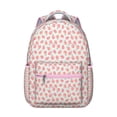 thumbnail image 1 of A Cute & Durable Laptop Bookbag for School, Work & Travel, Lightweight Backpack with Spacious Compartment, Stylish Peach Design for Women & Teens, Great Gift for Students & Professionals, 1 of 6