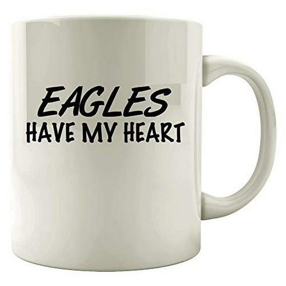 Eagles 11 oz Coffee Mug - Eagles Have My Heart White Ceramic Gift