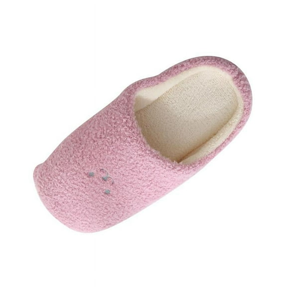Cute Ear Non-slip Cotton Slippers Outdoor Indoor Warm Plush Home Bedroom Shoes