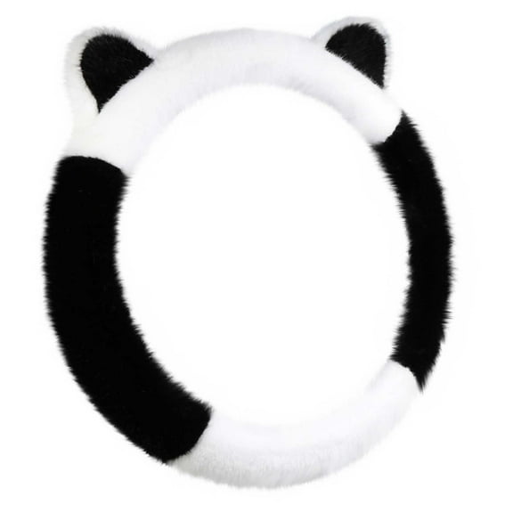 Cute Ears Car Steering Wheel Cover - Non-Slip, Soft Grip, 36cm Diameter, Stylish & Comfortable, Protects from Wear & Damage, Universal Fit for Most Vehicles