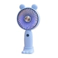 thumbnail image 1 of Cute Ears Handheld Mini Fan with Desktop Base,3-Speed USB Rechargeable,300mAh-500mAh Portable Pocket Cooler Fan for Daily & Travel Use(Blue), 1 of 6