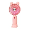 thumbnail image 1 of Cute Ears Handheld Mini Fan with Desktop Base,3-Speed USB Rechargeable,300mAh-500mAh Portable Pocket Cooler Fan for Daily & Travel Use(Pink), 1 of 6