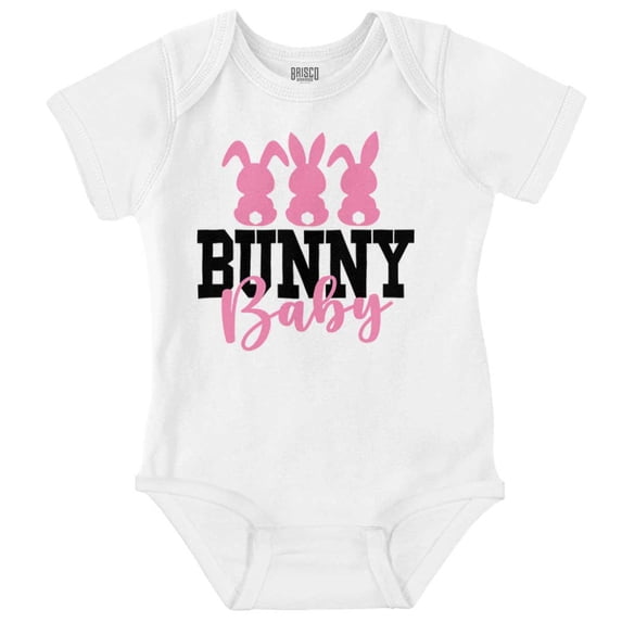Cute Easter Bunny Baby Rabbit Tails Bodysuit Jumper Girls Infant Baby Brisco Brands 6M