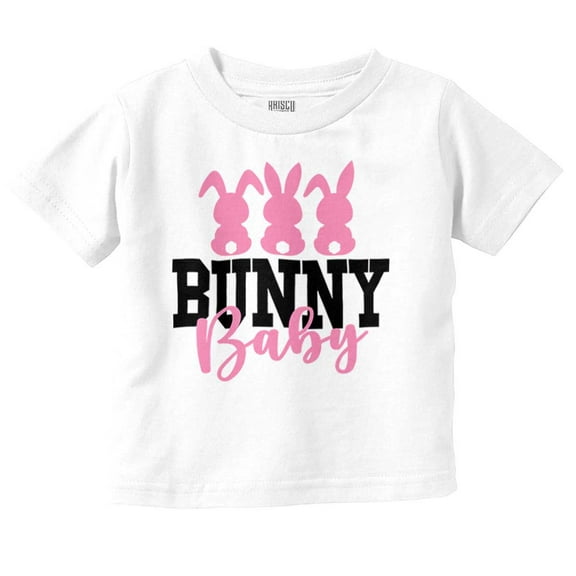Cute Easter Bunny Baby Rabbit Tails Youth T Shirt Tee Girls Infant Toddler Brisco Brands 6M