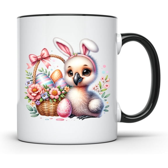 Cute Easter Bunny Coffee Mug - Adorable Chick Easter Cup - Springtime Egg Basket Mug - Charming Holiday Mug for Kids - 11 Ounce - Enjoy Your Favorite Beverage with Style - CCMUG13435