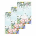 thumbnail image 1 of Cute Easter Bunny Kitchen Dish Towels for Drying Dishes Set of 3, Eucalyptus Leaves Colorful Eggs Teal Waffle Weave Microfiber Hand Tea Bathroom Towels Quick Dry & Absorbent Towel 15.7x23.6, 1 of 7