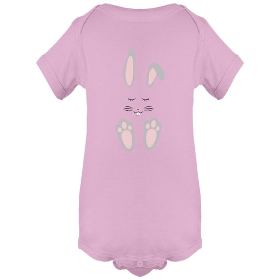 Cute Easter Bunny Rabbit Face  Bodysuit Infant -Image by Shutterstock,  24 Months