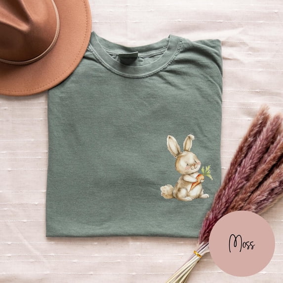 Cute Easter Day Bunny Rabbit TShirt Spring Vibes Tee Rabbit Graphic ...