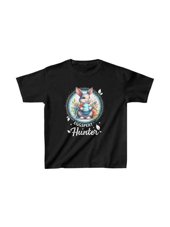 Cute Easter Egg Hunter Eggspert Rabbit Easter Shirts Easter Boys Tshirts