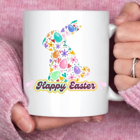 Cute Easter Mug Funny Gift for Her Happy Easter Coffee Mug B1aby Bunnpring Design Bunnover Gift Easter Gift