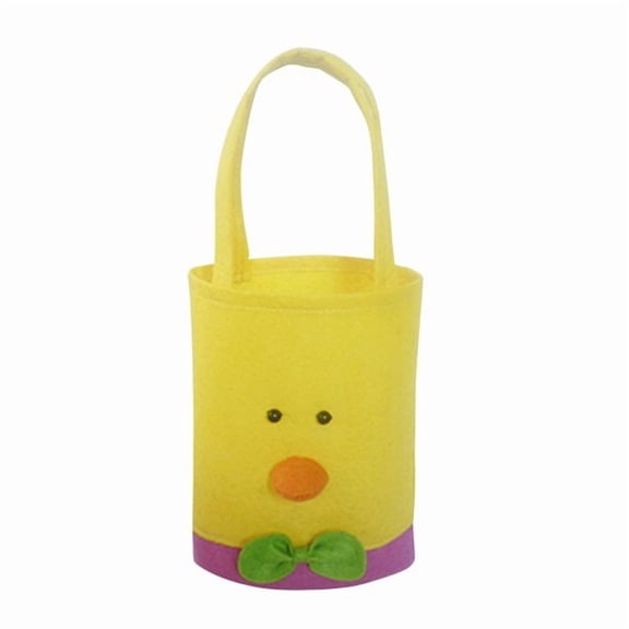 Cute Easter Rabbit Chicken Cloth Bunny Basket Candy Eggs Buckets Storage Basket Bag for Kids