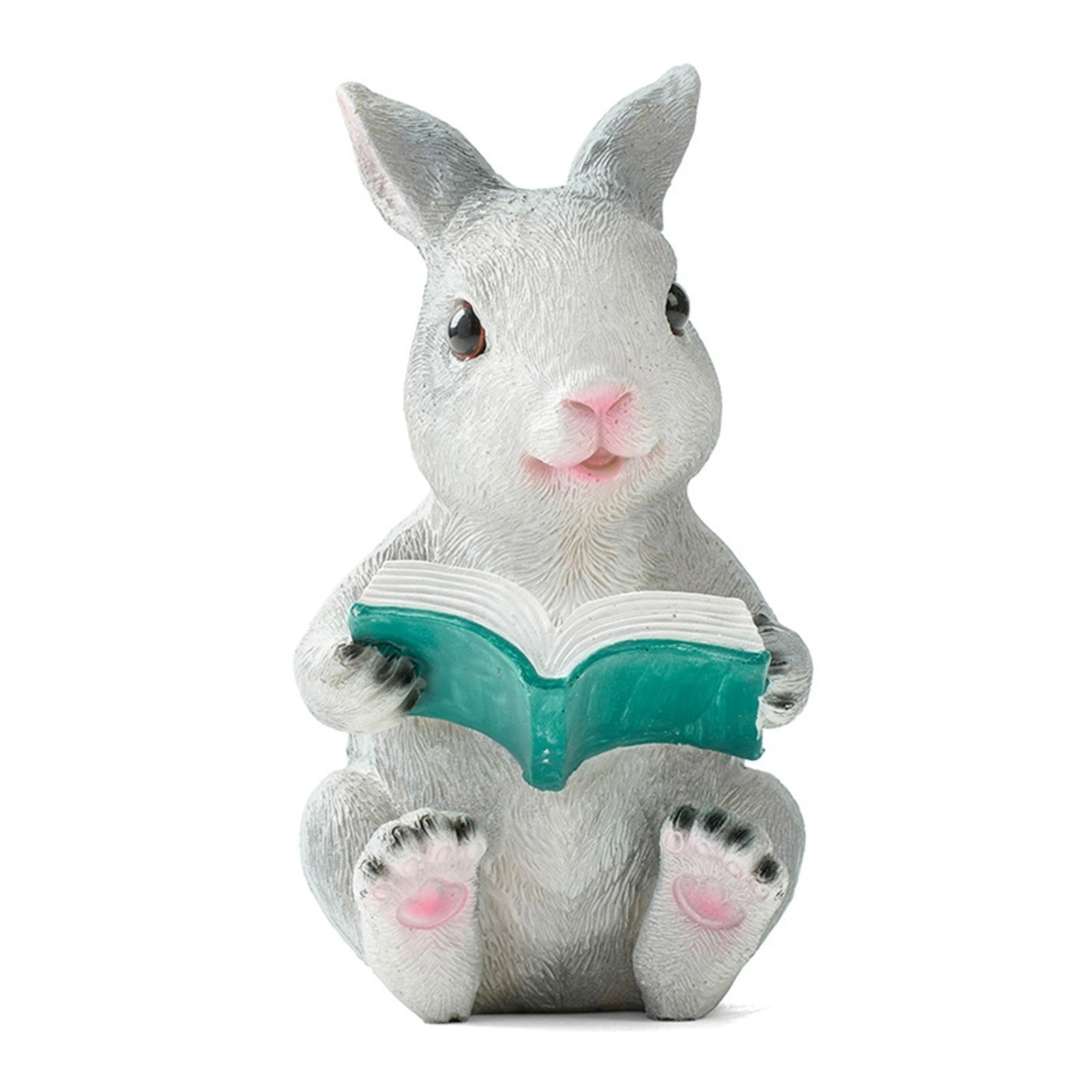 Cute Easter Reading Figurine,Resin Ornament for Spring Decor,Adorable ...