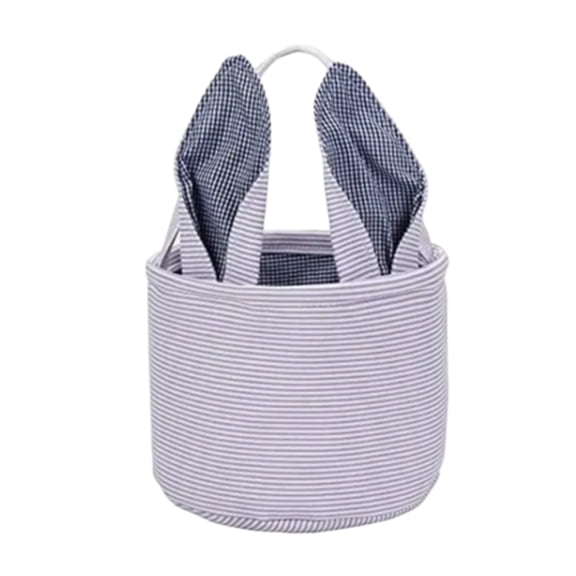 Cute Easter Tote Bag – Purple Holiday Candy & Egg Storage Bag, Decorative Gift Carrier for Easter Basket, Party Favor Bag