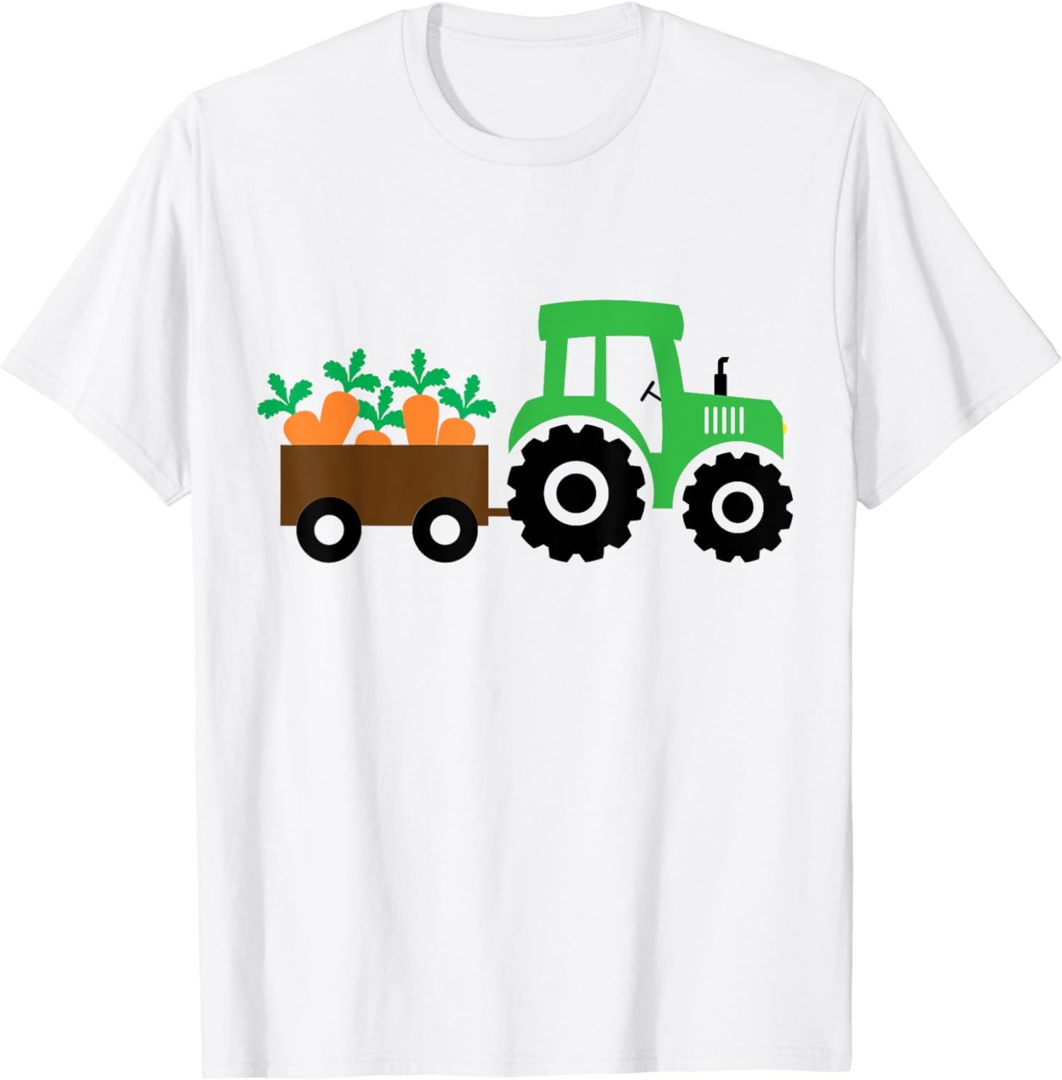 Cute Easter Tractor Hauling Carrots Toddler Holiday Costume TShirt
