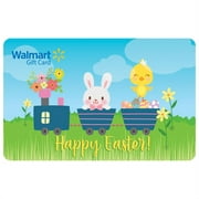 Cute Easter Train Walmart eGift Card