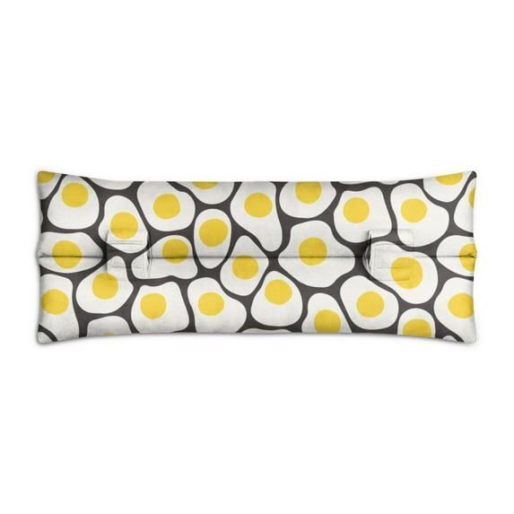 Cute Egg Lover Pillow - Vibrant Colors for Breakfast Fans and Retro Kitchen Decor