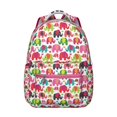 thumbnail image 1 of Cute Elephant College Backpack - Durable Waterproof Bookbag, Fashionable Laptop Backpack for Students, Comfortable Shoulder Straps, Elephant Design, 1 of 6