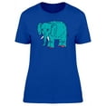 thumbnail image 1 of Cute Elephant Doodle Cartoon T-Shirt Women -Image by Shutterstock, Female Large, 1 of 2