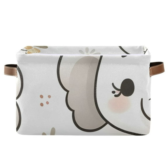 Cute Elephant Heads Face Storage Bins Baskets With Handles Storage Box Clothes Organizer Organization Toys