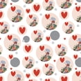 thumbnail image 1 of Cute Elephant Holding a Heart Shaped Balloon Premium Gift Wrap Wrapping Paper Roll, 1 of 5