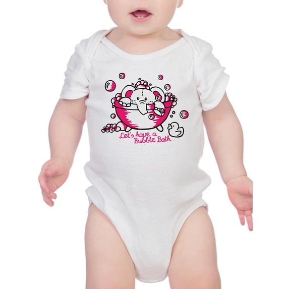 Cute Elephant In Bathtub Bodysuit Infant -Image by Shutterstock, 12 Months