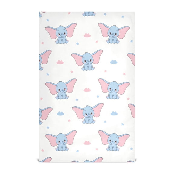 Cute Elephant Kitchen Towels Waffle Weave Decorative Tea Towels Multi Use Dishcloths 28x18in