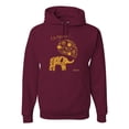 thumbnail image 1 of Cute Elephant Love Imagine Inspirational/Christian Unisex Graphic Hoodie Sweatshirt, Maroon, Medium, 1 of 3