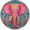 thumbnail image 1 of Cute Elephant Round Placemats Washable Placemats Non-Slip Heat-Resistant Table Place Mats for Dining Kitchen Holiday Party Table 15.4"-6PCS Home Decor, 1 of 7