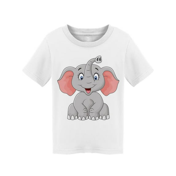 Cute Elephant Sitting T-Shirt Toddler -Image by Shutterstock, 3 Toddler