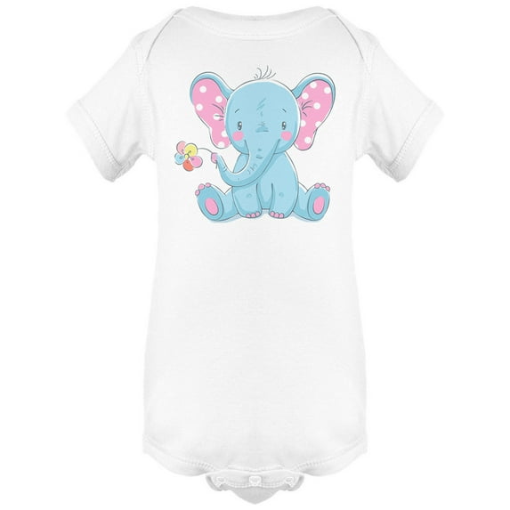 Cute Elephant With A Flower Bodysuit Infant -Image by Shutterstock, 6 Months