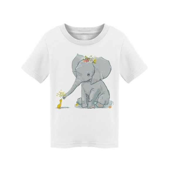 Cute Elephant With Little Duck T-Shirt Toddler -Image by Shutterstock,  2 Toddler
