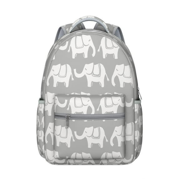 Cute Elephant and Hot Air Balloon Backpack - Waterproof School Bag, Spacious Compartment, Elephant Themed Gift