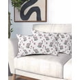 thumbnail image 1 of Cute Elephants California King Pillow Case - Microfiber Bed Throw Pillow Covers, Cartoon Funny Butterflies Pink Decorative Lumbar Pillow Cover with Envelope Closure for Sofa/Travel 20"x40", 1 of 6
