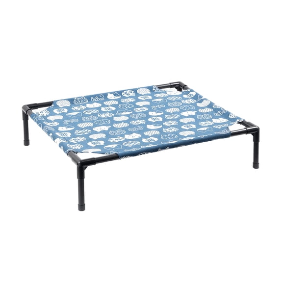 Cute Elevated Cat Bed Raised Pet Cot with Fun Print, Cooling Breathable Mesh for Cats Kittens Small Dogs, Avocado Cartoon Pattern Kitten Puppy Bed Indoor Outdoor