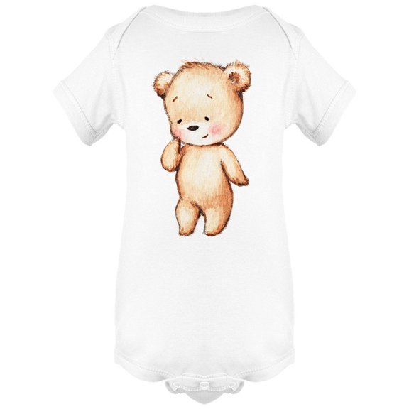Cute Embarrassed Bear Bodysuit Infant -Image by Shutterstock,  Newborn
