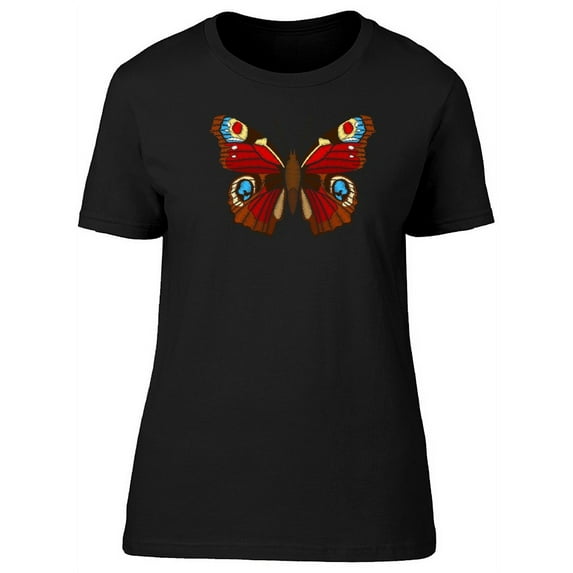Cute Embroidered Butterfly T-Shirt Women -Image by Shutterstock, Female Large