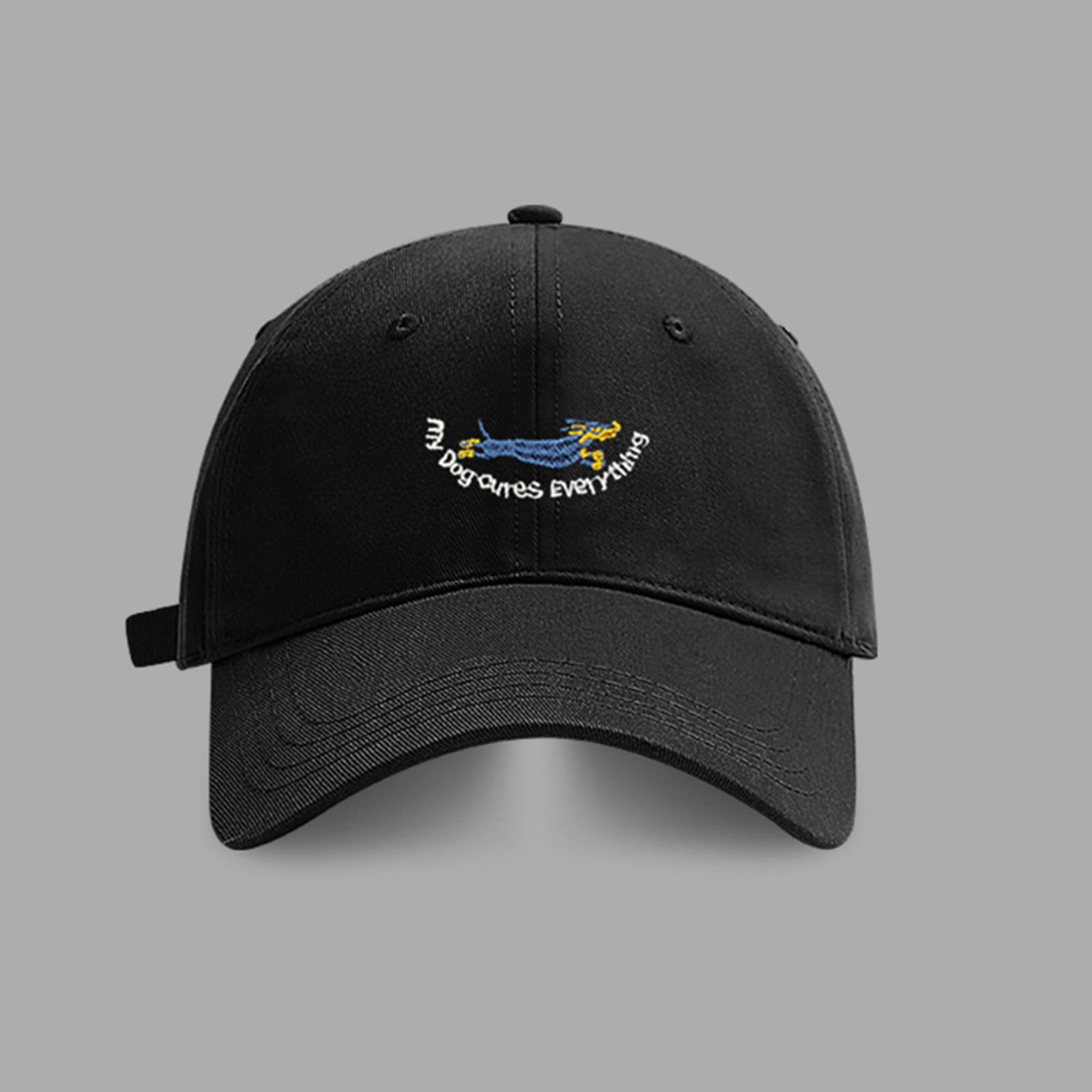 Cute Embroidered Puppy Baseball Cap Student Sports Four Seasons Cap