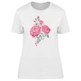 thumbnail image 1 of Cute Embroidery Red Roses T-Shirt Women -Image by Shutterstock, Female x-Large, 1 of 2
