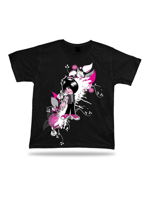 Cute Emo Kid tee stylish modern vector tshirt design special birthday gift