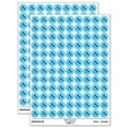 thumbnail image 1 of Cute Emperor Penguin Laying or Sliding on Belly 200+ Round Stickers - Light Blue - Gloss Finish - 0.50" Size, 1 of 3